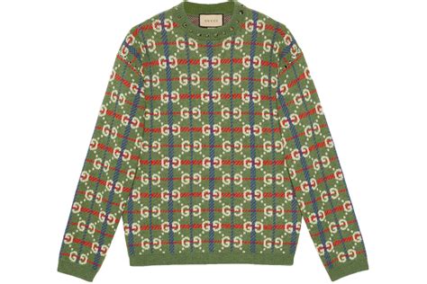 blue white red gucci sweater|Gucci sweater price.